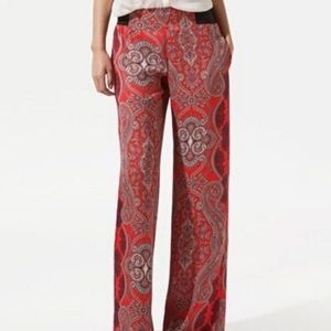 Zara paisley palazzo pant size L